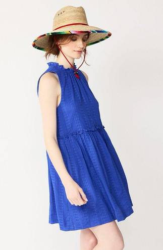 Draper James NWT  RSVP Blue Cotton Textured Dress size XS