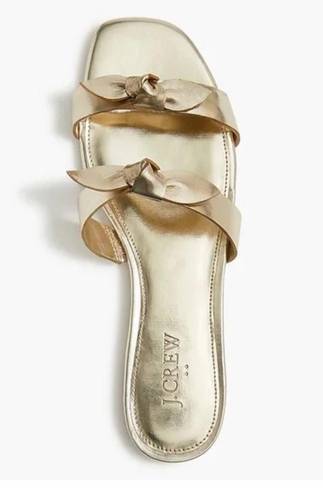 J.Crew Gold  Sandals