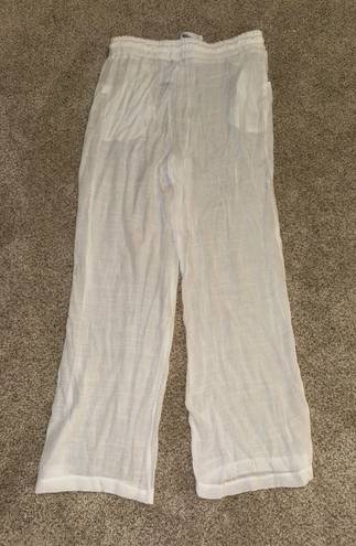 White Beach Pants Size M