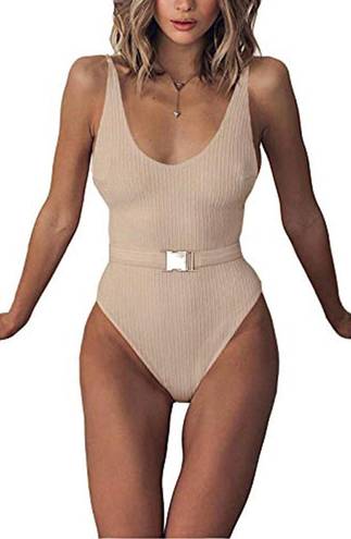 Amazon Light Brown One Piece Swimsuit 