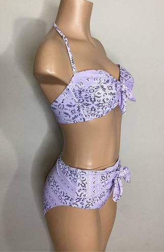 Jessica Simpson New.  lavender bandanna bikini set. Medium. Retails $108.