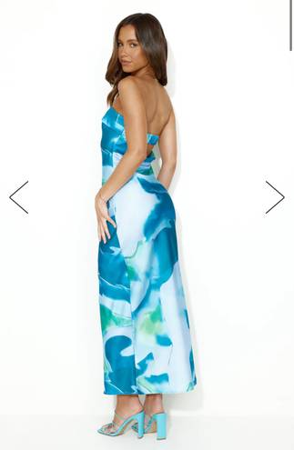 Hello Molly Impressive Girl Strapless Satin Maxi Dress