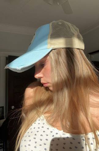 Light blue baseball cap