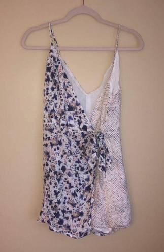 l*space NWT L  Maria Blue Romper Cover Up