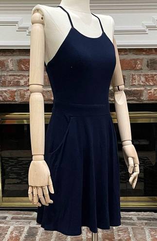 B Darlin 🎉HP🎉  navy blue juniors minidress w/ pockets/ 3/4 /Excellent condition