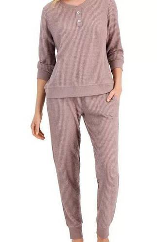 Petal Alfani Thermal Henley Pajama Set in Dusty Lavender  NWT MSRP $70 Size XXL