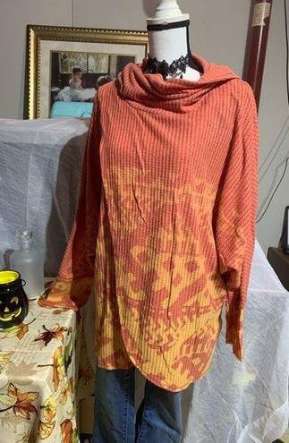 LuLaRoe  Kristen Coral Orange Cowl Neck Pullover