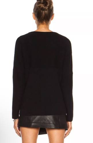 Helmut Lang Ivory Boxy Wool Blend Sweater