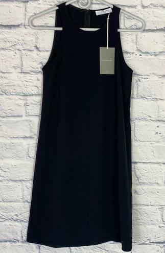 Everlane  black Japanese go weave high neck tank mini dress 00 NWT