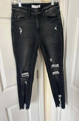 KanCan USA Black Distressed Skinny Jeans