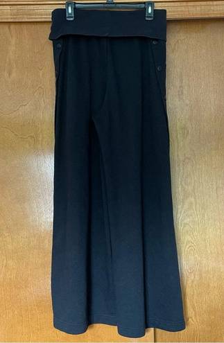 Free People Movement  Viola Snap Wide Leg Pants in Black Size Medium