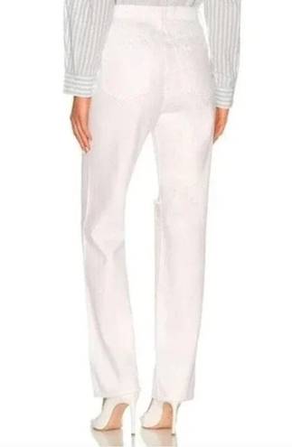 Pistola NWT $158  Cassie Super High Rise Straight White Distressed Jeans