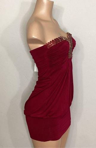 Ruby New. SKY dark red  mini dress. Normally $228