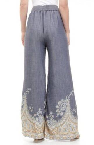 Wonderly  Wide Leg Pants Paisley Border