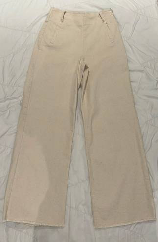 ZARA Cotton High Waisted Pants