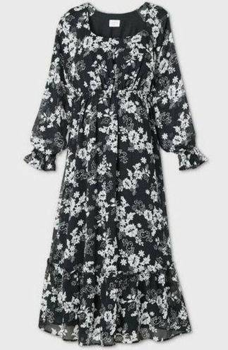 Isabel Maternity NWT Women's  by Ingrid & Isabel L/S Smocked Waist Dress Sz Large