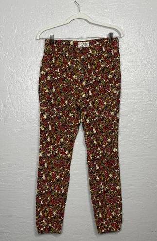 We The Free Free People  Women 26 Sun Chaser Floral High Rise Corduroy Pants