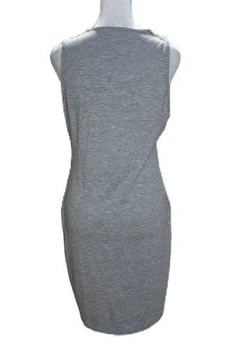 RD Style Heather Gray Sleeveless Knot Front Above the Knee Dress Size Small