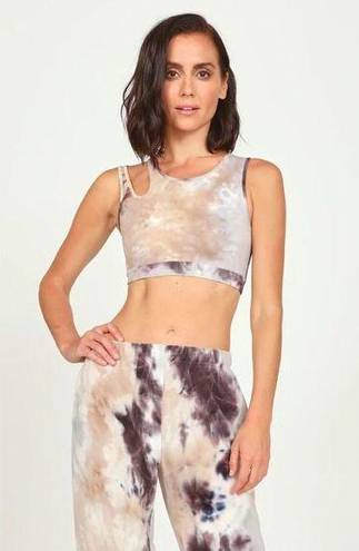 Vintage Havana  Lunar Cloud Tie Dye velour cutout Cropped tank NWT