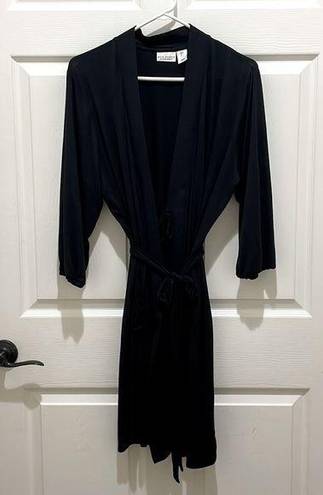 Max Studio  Sleepwear Black Lightweight Robe