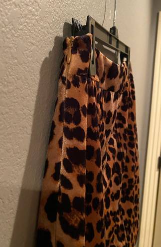 Main Strip Cheetah Mini Skirt