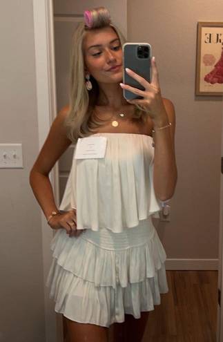Cream Mini Dress White