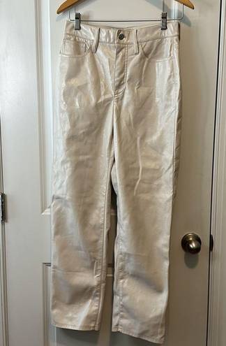 Madewell  The Perfect Vintage Straight Pant in Faux Leather—Size 26