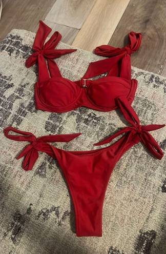 Strawberry Milk Mob Bikini Red