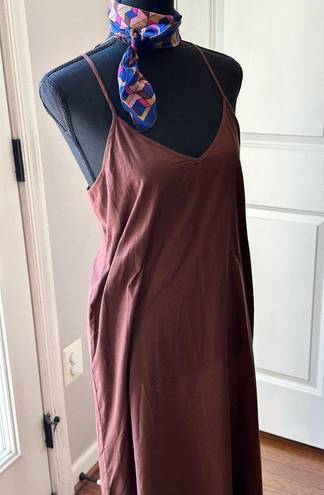 Chan Luu NWT  BROWN CHIFFON Summer Maxi DRESS W/TAGS -SIZE 1