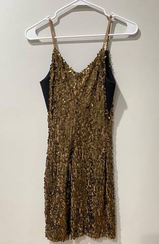 Eight Sixty Gold Sequin Bodycon Dress