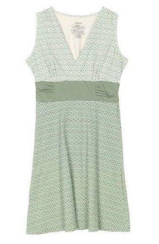 Patagonia  Dress Margot Organic Cotton green White Floral Sleeveless large