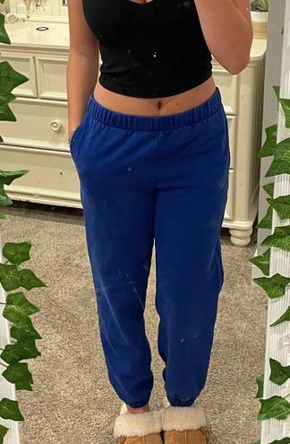 Brandy Melville Blue Sweatpants - one size