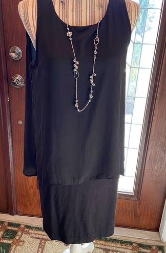 Karen Kane  Sleeveless Double layer Black Dress size Small