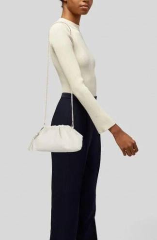 Understated Leather  Leather White Crossbody Bag