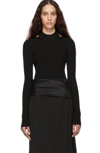 Helmut Lang open back ribbed sweater