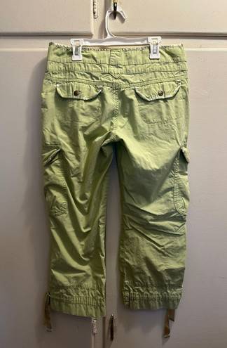 DKNY Y2K Celery Green  Jeans Cargo Capris