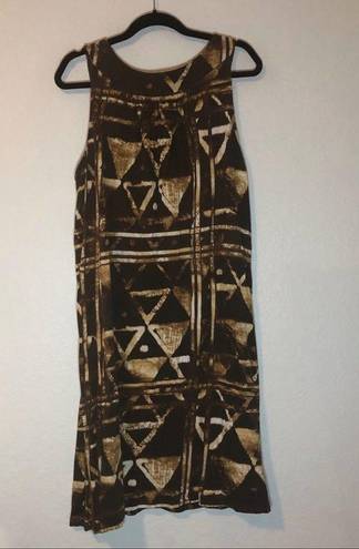 Jones New York  Tribal w/ Metal Sleeveless Dress 2X