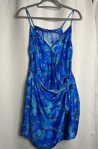 Vix Paula Hermanny  Yves Gisa Short Blue Watercolor Dress