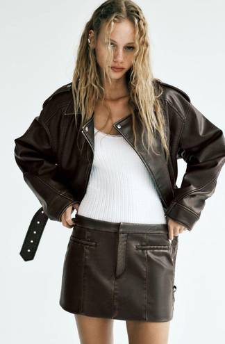 ZARA Leather Skirt