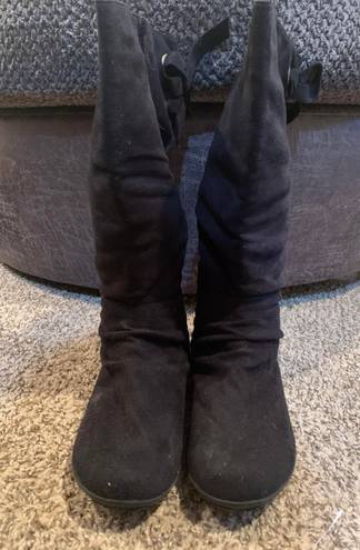 Canyon River Blues Black Lace Back Boots Size 10