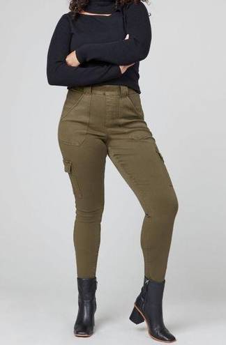 Spanx Stretch Twill Ankle Cargo Pant‎ Darken Olive Size Small Tall NWT