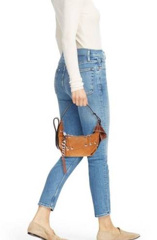 Zadig & Voltaire Cecilia XS Patchwork Tawny Suede Mini Shoulder Bag