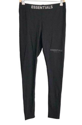 Fear of god Essentials  Leggings Dark Slate Stretch Limo Black womens Small