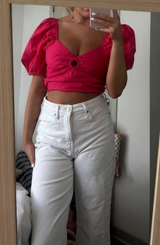 Sim & Sam Pink Crop Top