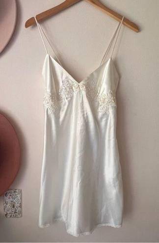 Victoria's Secret  satin white slip dress MEDIUM wedding bride honeymoon