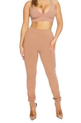 Naked Wardrobe NWT  Ribbed Joggers size small