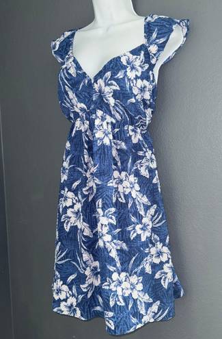 American Eagle New w/ $54 Tags  Blue Flower Sundress Dress Women’s size XL