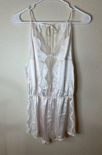 Victoria's Secret Victoria’s Secret VS Here Comes The Bride Collection white satin lace romper S