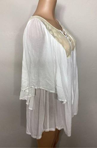 l*space New. L* white and cream lace coverup. S/XS. Retails $149