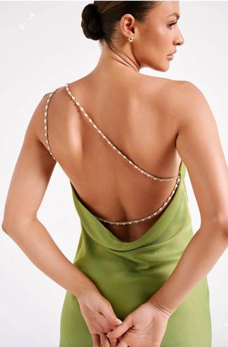 Meshki Green Backless Dress